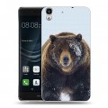 Дизайнерский пластиковый чехол для Huawei Y6II Медведь