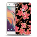 Дизайнерский пластиковый чехол для HTC Desire 10 Pro Люксовые цветы