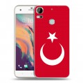 Дизайнерский пластиковый чехол для HTC Desire 10 Pro Флаг Турции