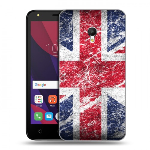 Дизайнерский пластиковый чехол для Alcatel Pixi 4 (5) 5010D Флаг Британии