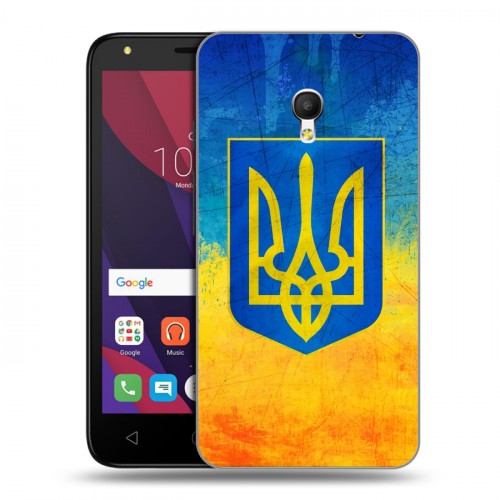 Дизайнерский пластиковый чехол для Alcatel Pixi 4 (5) 5010D Флаг Украины