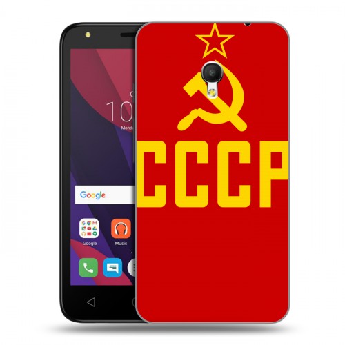 Дизайнерский пластиковый чехол для Alcatel Pixi 4 (5) 5010D Флаг СССР