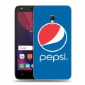 Дизайнерский пластиковый чехол для Alcatel Pixi 4 (5) 5010D Pepsi