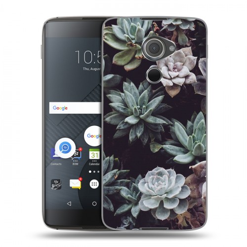 Дизайнерский пластиковый чехол для Blackberry DTEK60 Нуарные листья