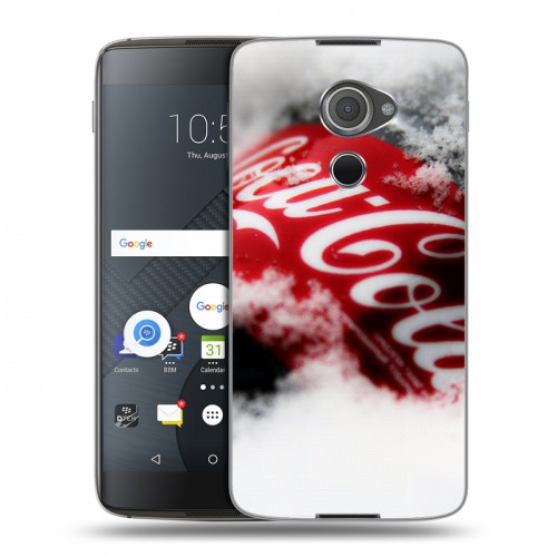 Дизайнерский пластиковый чехол для Blackberry DTEK60 Coca-cola