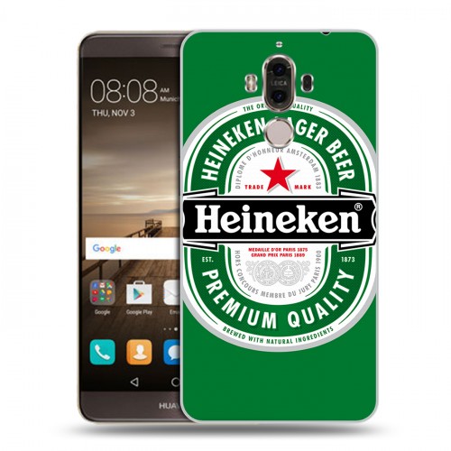 Дизайнерский пластиковый чехол для Huawei Mate 9 Heineken