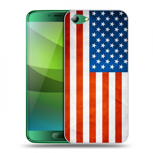 Дизайнерский силиконовый чехол для Elephone S7 Флаг США