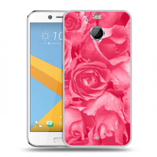 Дизайнерский пластиковый чехол для HTC 10 evo Монохромные цветы