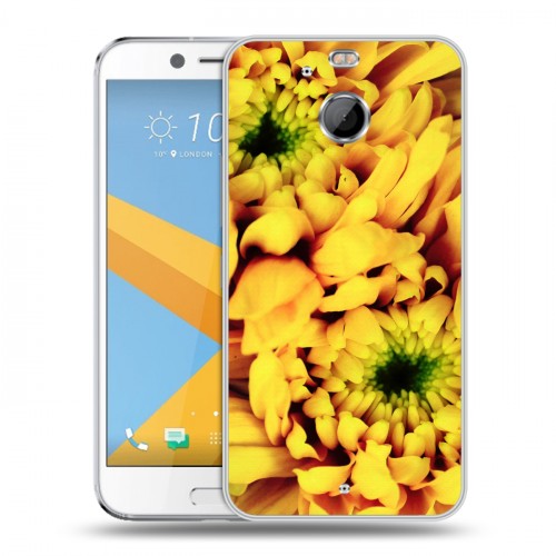 Дизайнерский пластиковый чехол для HTC 10 evo Монохромные цветы