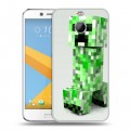 Дизайнерский пластиковый чехол для HTC 10 evo Minecraft