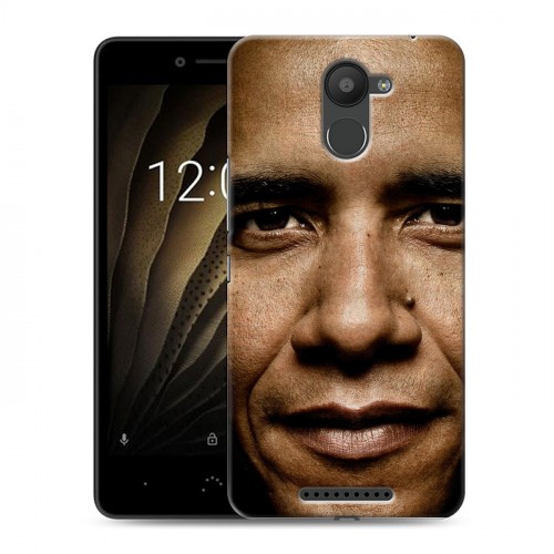 Дизайнерский силиконовый чехол для BQ Aquaris U Барак Обама
