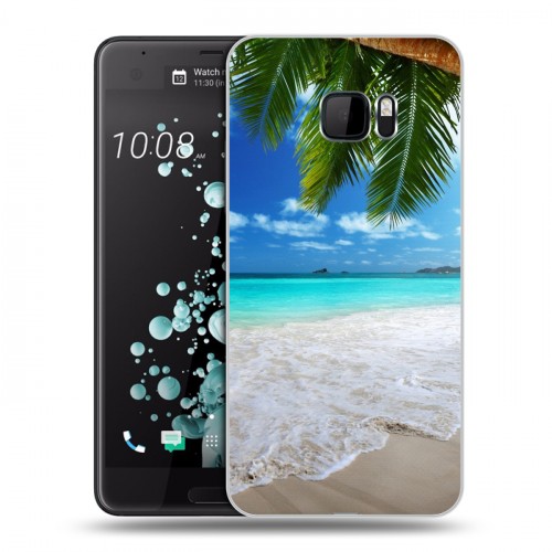 Дизайнерский пластиковый чехол для HTC U Ultra пляж