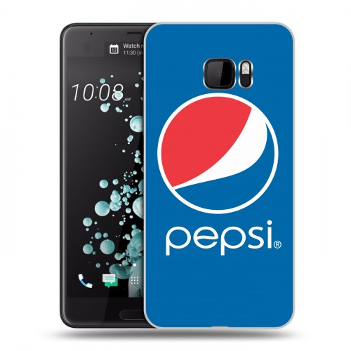 Дизайнерский пластиковый чехол для HTC U Ultra Pepsi