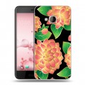 Дизайнерский силиконовый чехол для HTC U Play Люксовые цветы