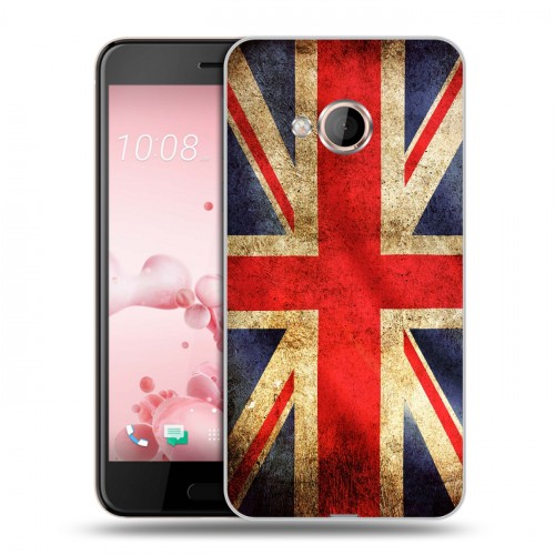 Дизайнерский пластиковый чехол для HTC U Play Флаг Британии