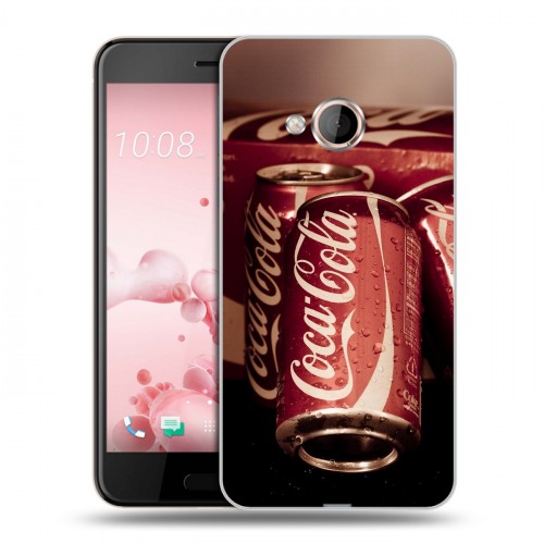 Дизайнерский силиконовый чехол для HTC U Play Coca-cola