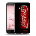 Дизайнерский силиконовый чехол для HTC U Play Coca-cola