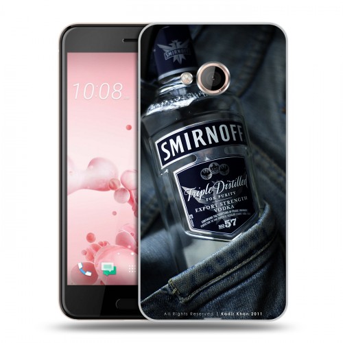 Дизайнерский силиконовый чехол для HTC U Play Smirnoff