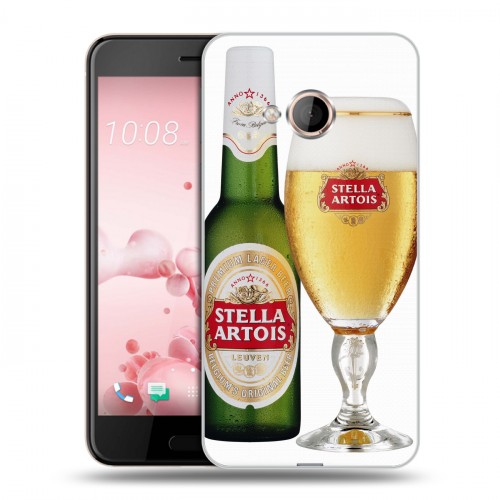 Дизайнерский силиконовый чехол для HTC U Play Stella Artois