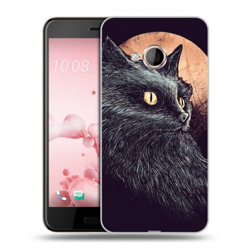 Дизайнерский силиконовый чехол для HTC U Play Мистические кошки