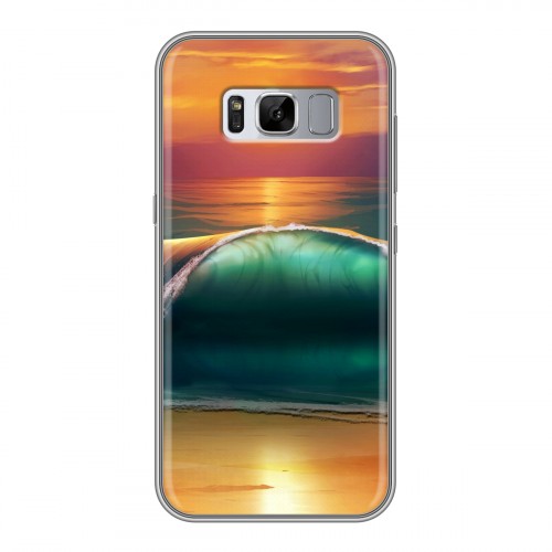 Дизайнерский силиконовый чехол для Samsung Galaxy S8 Plus волны