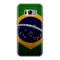 Дизайнерский силиконовый чехол для Samsung Galaxy S8 Plus Флаг Бразилии