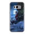 Дизайнерский силиконовый чехол для Samsung Galaxy S8 Plus Дед мороз и Санта