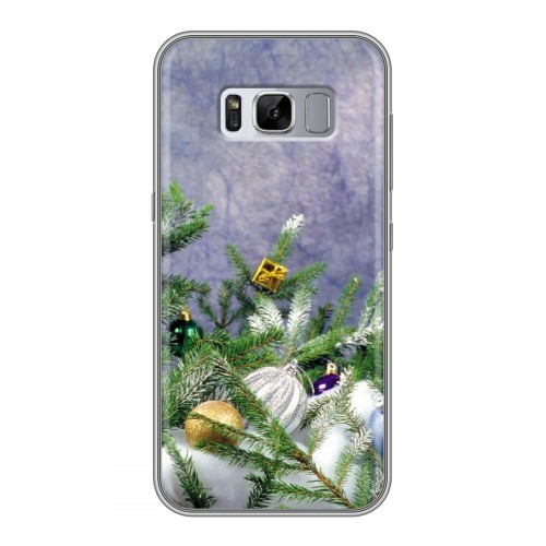 Дизайнерский силиконовый чехол для Samsung Galaxy S8 Plus Новогодняя хвоя