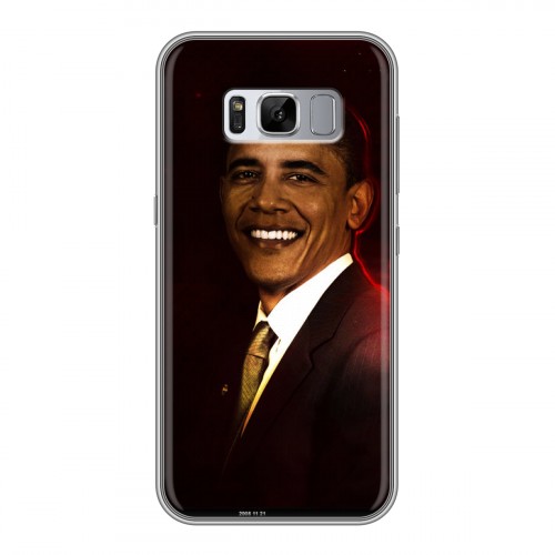 Дизайнерский силиконовый чехол для Samsung Galaxy S8 Plus Барак Обама