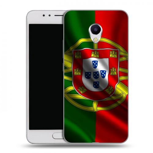 Дизайнерский силиконовый чехол для Meizu M5s Флаг Португалии