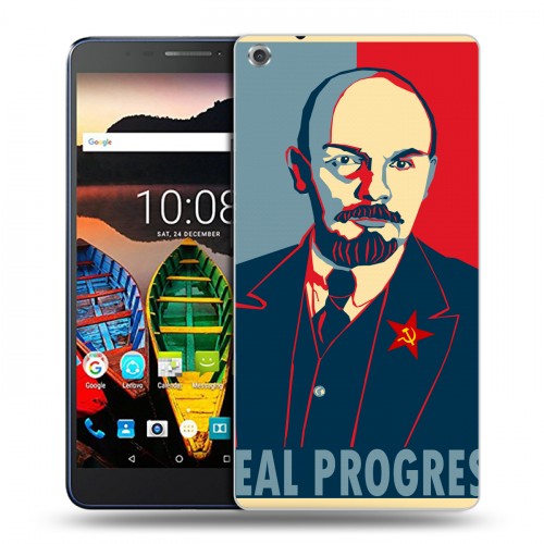 Дизайнерский силиконовый чехол для Lenovo Tab 3 7 Plus Владимир Ленин
