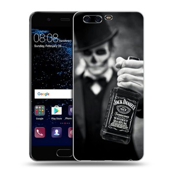 Дизайнерский силиконовый чехол для Huawei P10 Plus Jack Daniels (на заказ)