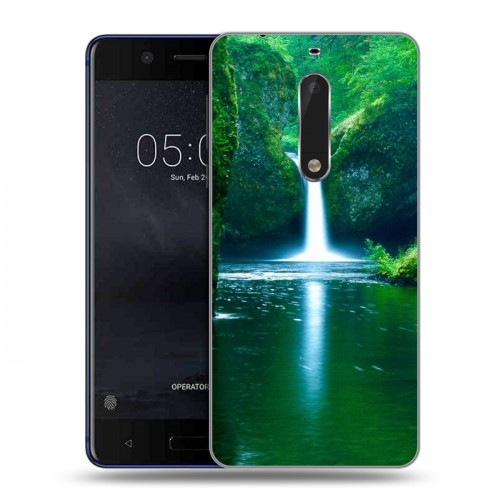 Дизайнерский пластиковый чехол для Nokia 5 Водопады