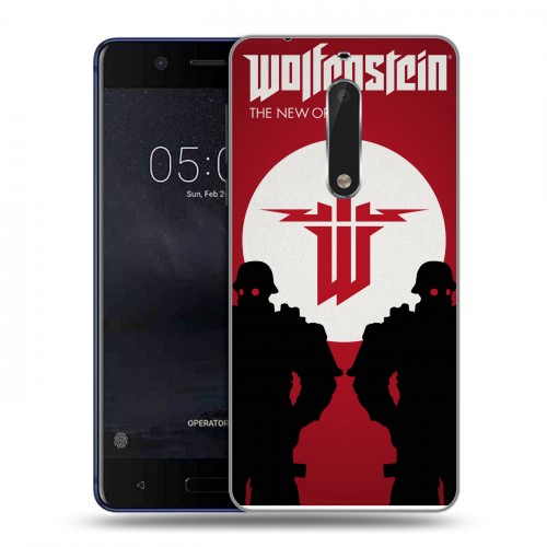 Дизайнерский пластиковый чехол для Nokia 5 Wolfenstein