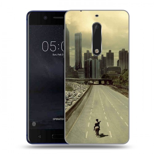 Дизайнерский пластиковый чехол для Nokia 5 Ходячие Мертвецы