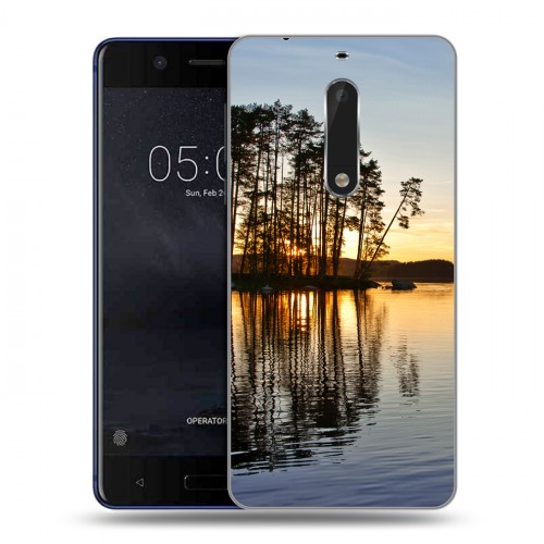 Дизайнерский пластиковый чехол для Nokia 5 озеро