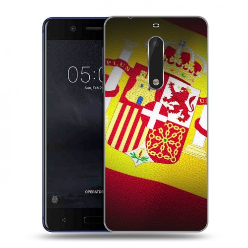 Дизайнерский пластиковый чехол для Nokia 5 флаг Испании