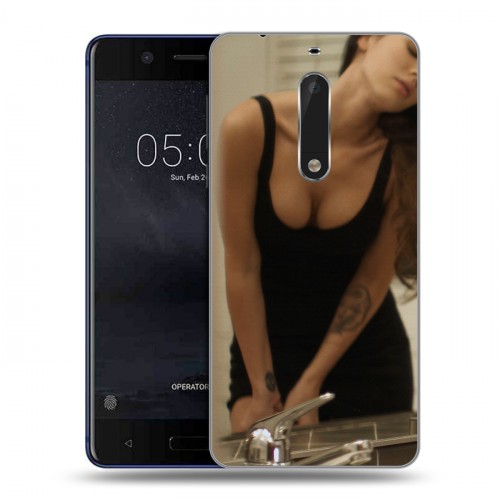 Дизайнерский пластиковый чехол для Nokia 5 меган фокс