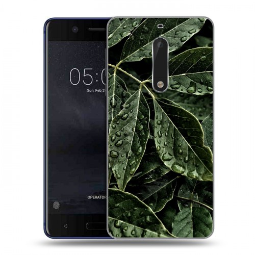 Дизайнерский пластиковый чехол для Nokia 5 Нуарные листья
