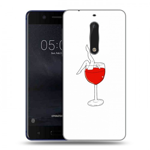 Дизайнерский пластиковый чехол для Nokia 5 Истина в вине