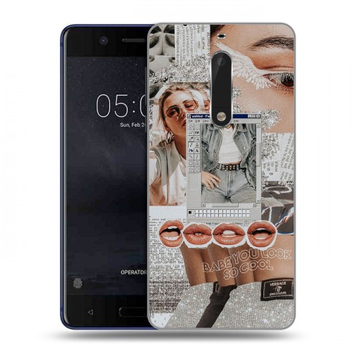 Дизайнерский пластиковый чехол для Nokia 5 Коллаж