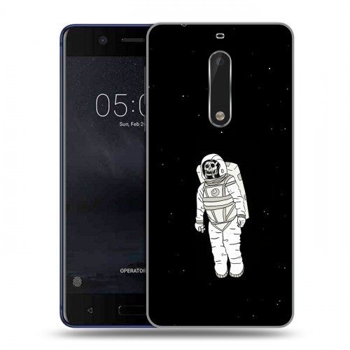 Дизайнерский пластиковый чехол для Nokia 5 Космонавт