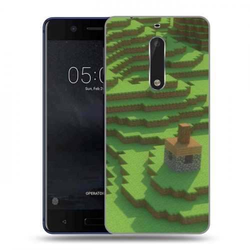 Дизайнерский пластиковый чехол для Nokia 5 Minecraft