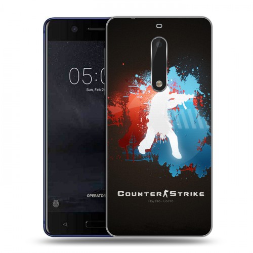 Дизайнерский пластиковый чехол для Nokia 5 Counter-strike