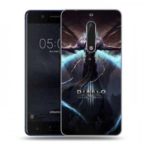 Дизайнерский пластиковый чехол для Nokia 5 Diablo