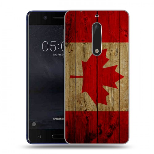 Дизайнерский пластиковый чехол для Nokia 5 Флаг Канады