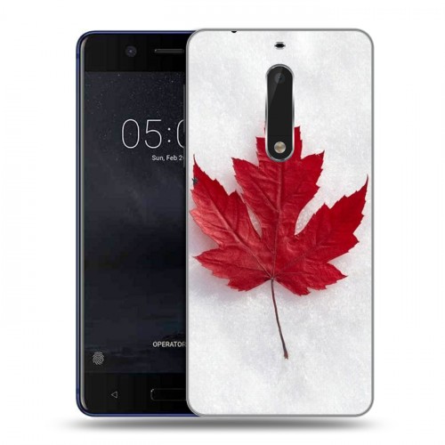Дизайнерский пластиковый чехол для Nokia 5 Флаг Канады