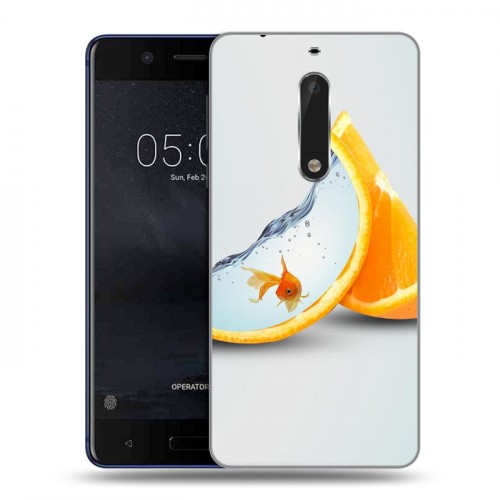 Дизайнерский пластиковый чехол для Nokia 5 Апельсины