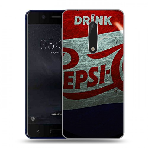 Дизайнерский пластиковый чехол для Nokia 5 Pepsi