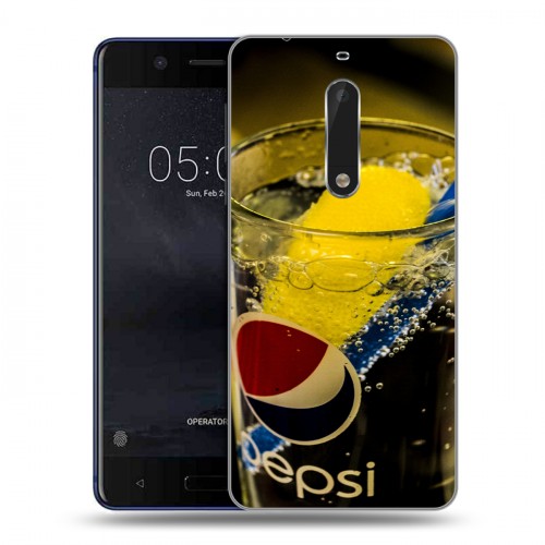 Дизайнерский пластиковый чехол для Nokia 5 Pepsi